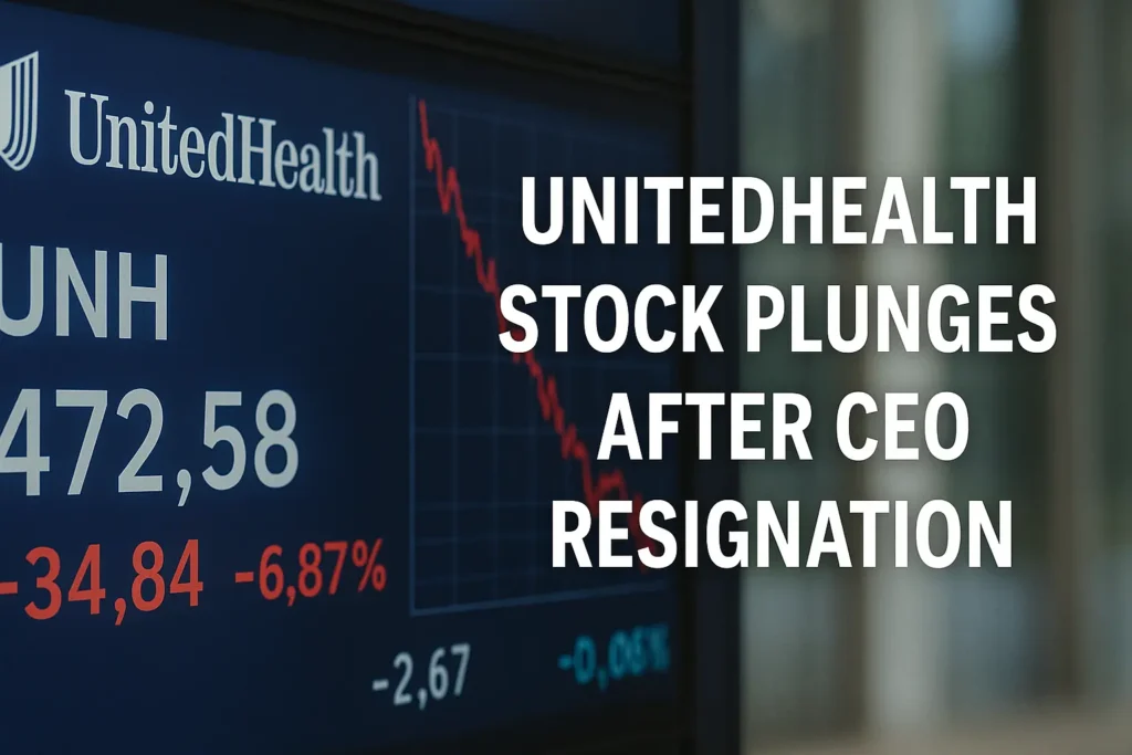 UnitedHealth stock plunges after CEO resignation